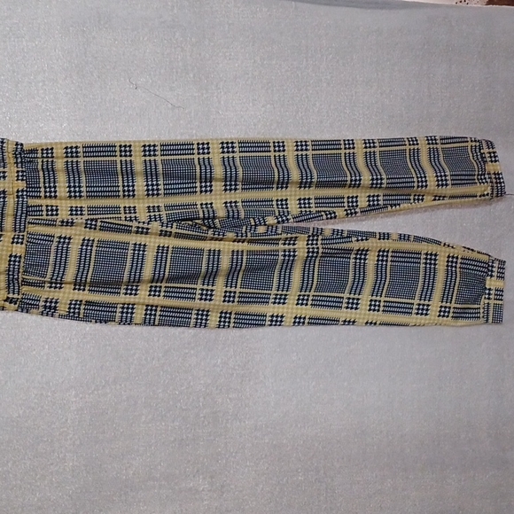 LOVE REP BLIC Big Girls Jumpsuit Yellow Plaid Cold Shoulder Size S (7-8). - Picture 4 of 14